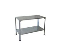 Palram Canopia Single Shelf Adjustable Steel Potting Bench - Size: 80 x 51 x 115cm - Silver - Wilko