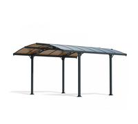Palram Tucson 4300 Garden Gazebo, Polycarbonate, L435 x W359 x H242 cm - Grey Palram Grey