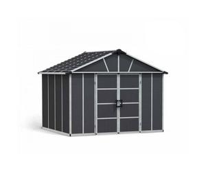 Palram Yukon 11 x 9 Shed + Floor Wpc - L271 x W332 x H252 cm - Dark Grey Palram Grey