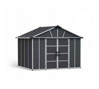 Palram Yukon 11 x 9 Shed - Polycarbonate - L271 x W332 x H252 cm - Dark Grey Palram Grey