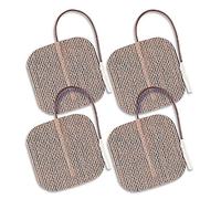 PALS ValuTrode Tan, 5 x 5 cm, Pack of 4, Latex Free, Long Lasting Electrodes with Reliable Gel, Superior Adhesion & Longevity, Flexible, Conforms to Body Shapes, Pain Management, Muscle Stimulation