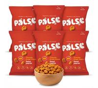 Palse Crunchy Broad Beans Sweet Paprika 6 x 50g - High Protein Vegan Snacks | Super Crunchy Roasted Fava Beans with Paprika | Gluten-Free, High Fibre | Healthy On-the-Go Multipack