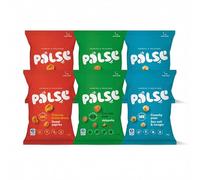 Palse Variety Pack 6 x 50g, Crunchy Peas & Broad Beans Snacks, Vegan High-Protein Multipack, Sweet Paprika Fava Beans, Jalapeno Peas, Sea Salt & Vinegar Pea