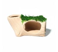 Palsmoother Aquarium Ceramic Cave Decoration Aquatic Shelter Fish Ornament Inert Ceramic With Easy To Maintain Suitable for freshwater aquariums peaceful fish, Tree Stump
