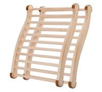 Palsmoother Sauna Backrest S-Shaped Wave Wooden Ergonomic Support Portable Pillow Universal Fit Suitable for Infrared Sauna Home Relaxation