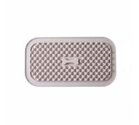 Palsmoother Silicone Slow Feeder Dog Bowl Mat Licking Tray Feeder Pad With Textured Channels And Raised Edge Supports Better Eating Easy Clean Silicone Suitable, Apricot