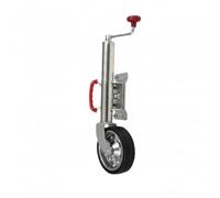 Palsmoother Trailer Support Wheel Trailer Jack Swivel Mounting Bracket Side Winding Handle Rubber Wheel Resistant Metal Parts Smooth Raising And Lowering suitable, 8 Inch Guide Wheel