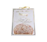 PALUANI Panettone GranVelo, Soft Traditional panettone Without Candied Fruit, with Raisins, garnished with Toasted Almonds, Quality Ingredients, Slow Leavening, Fresh Italian Eggs and Milk, 1000g