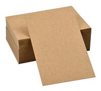 PALUDO 100 Sheets A6 Blank Postcards, 350gsm Brown Kraft Cardstock 15x10cm | Thick Postcard Paper Card for Art Crafting Drawing Writing, Double Sided Blank Card Set Suitable for DIY Projects