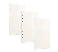 PALUDO 3 Pack A6 Dotted Filler Paper, 135 Sheets/270 Pages, 6-Ring Binder Planner Inserts, Loose Leaf Punched Paper Refill for Filofax A6 Personal Refills Planner Diary