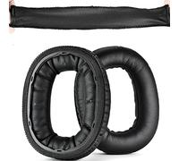 Palumma Protein Leather Replacement Ear Pads for MARSHALL Monitor II 2 ANC Wireless Headphones EarPads with Headphones Replacement Headband Cushion