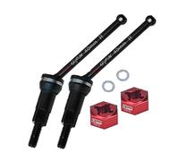 Palumma Rear Drive Shaft for ARRMA 1/14 Mojave GROM Medium Carbon Alloy Steel, 7075 Wheel Hex for ARRMA 1/14 Mojave GROM MEGA 380, Upgrade Accessories, Black +Red