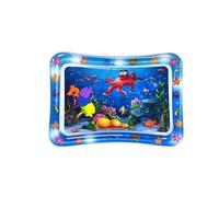 Palut Summer Cooling Pet Water Bed Water Sensory Playmat with Fish Water Sensor Play Mat Tummy Time Water Play Mat for Bored Cats(Color 5)