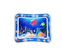 Palut Summer Cooling Pet Water Bed Water Sensory Playmat with Fish Water Sensor Play Mat Tummy Time Water Play Mat for Bored Cats(Color 7)