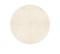 PALVIT Bedside Rugs, 160x160cm Low Pile Room Carpet with Non-Slip Bottom for Sofa Table, Living Room Kitchen Bathroom Mat, Round Washable Home Decor Floor Rug