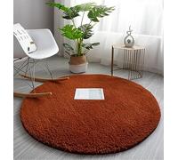 PALVIT Fluffy Round Rugs, 40X40cm Large Living Room Kitchen Bedroom Carpet with Non-Slip Bottom, Small Soft Shaggy Mat for Entrance Hallway, Thich Circular Rugs