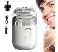 Palyrain Mini Portable Electric Capsule Razor - Multi-Functional Shaver (White)