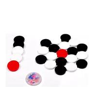 Pam Herbals Professional Carrom Board Coins Set - 24 Acrylic Coins (6mm) with 2 Strikers, Smooth Play for Competitive Carrom Games