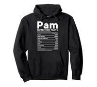 Pam Name Nutrition Facts Pamela Woman Girl Funny Female Cute Pullover Hoodie