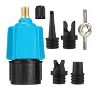 PAMASE 6 Pcs Inflatable SUP Pump Valve Adapter Set | Standard Air Valve Adapter with 4 Nozzles, Air Pump Converter for Kayaking, Surfboard, Inflatable Bed Boat, Dinghy