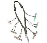 PAMASE Duck Call Lanyard - Duck Hunting Accessories Whistle with 10 Removable Loops, Goose Call Predator Gear for Outdoor Hunt - Camo Without Duck Call