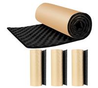 Pamatio 20 mm Insulation Mat, 4 Roll Auto Self-Adhesive Sound-proofing Foam Mat, Car Sound Insulation Deadener, Noise Acoustic Dampening, Moisture Proof Waterproof, 2 m x 50 cm