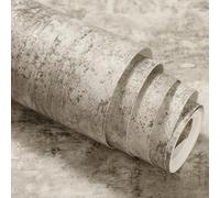 Pamatio Concrete Glitter Effect Wallpaper for Living Room, Beige Brown Vintage Industrial Mottled Textured Metallic Wallpaper - for Bedroom Adults Corridor Wall Paper, 53cm X 9.5m