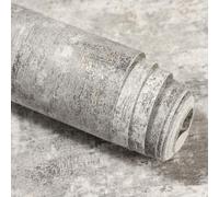 Pamatio Concrete Glitter Effect Wallpaper Non-Woven Modern Retro Grey Vintage Industrial Textured Mottled Metallic Wallpaper - for Bedroom Adults Living Room Corridor Wall Paper, 53cm X 9.5m