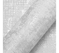 Pamatio Concrete Grey Wallpaper - Metallic Glitter Feature Industrial Cement Effect - Non-Woven - Living Room Bedroom Walls Adult, 53 cm x 9.5 m Roll