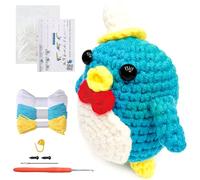 Pamatio Crochet Kit for Beginners - Animal Kit for Starter, Easy to Learn Knitting Kits, Step-by-Step Video Tutorial, Gift for Adults, Teens, Kids (Penguin)