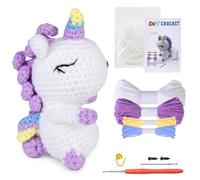 Pamatio Crochet Kit for Beginners - Animal Kit for Starter, Easy to Learn Knitting Kits, Step-by-Step Video Tutorial, Gift for Adults, Teens, Kids (Pony)