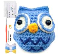Pamatio Crochet Kit for Beginners Crochet Kit, Animal Crochet Kit for Starter, Easy to Learn Knitting Kits, Step-by-Step Video Tutorial, Crochet Kit Gift for Adults, Teens, Kids (Owl