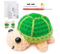 Pamatio Crochet Kit for Beginners Crochet Kit, Animal Crochet Kit for Starter, Easy to Learn Knitting Kits, Step-by-Step Video Tutorial, Crochet Kit Gift for Adults, Teens, Kids (Turtle