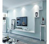 Pamatio Light Blue Mix Lines Wallpaper Modern Minimalist Non-WovenMicro-Glitter Striped Texture Plain Wallpaper Roll for Bedroom Living Room Home Backgroud Decoration Corridor