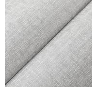 Pamatio Plain Light Gray Linen Texture Wallpaper Non-Woven Living Room Bedroom Wall Decor, Simple Linen Woven Effect Free Matching, for Tv Background Corridor, 9.5m X 0.53m