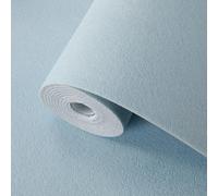 Pamatio Self Adhesive Wallpaper Blue Silk Texture 5 Roll Thick Thermal Peel and Stick Wallpaper Silk Embossed Effect Light Blue 2.8m x 0.5m Insulation Sticky Wall Panel for Bedroom Living Room Mould