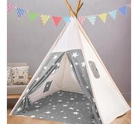 Pamatio Teepee Tent For Children, Star Pattern Kid's Tipi Tent For Indoor Outdoor, Wigwam Play Tent, Children Playhouse, Kid's House Room Decoration For Party Festivals