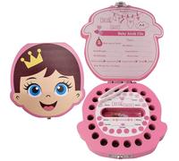 PAMBO Baby Tooth Fairy Keepsake Box | Child Tooth Saver & Holder Gift Box for Girls