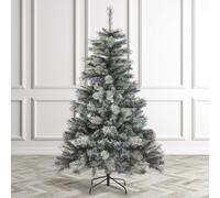 PaMeer® Festive Feeling 6ft Grey Christmas Tree; Realistic Artificial Christmas Tree; Perfect for Indoor Festivities with 693 Tips