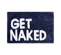 PaMeer Get Naked Bath Mat - Cute Non-Slip Bathroom Rug, Super Absorbent, Microfiber Shower Mat for Bathroom Decor, Soft & Thick Mat, Machine Washable Bathroom Mat, Funny Gift for Family, 50 x 80 cm