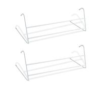 PaMeer® Space-Saving 2-Bars Radiator Airers: Metal Radiator Towel Rail, Clothes Drying Rack, Anti Slip & Scratch Hanging Clothes Airer, Durable, Efficient, and Versatile 2-Bar Clothes Airer Set (2)