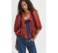 Pamela Bow Top at Free People in Spiced Rum, Size: XS - female