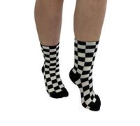 Pamela Mann Chequered ankle socks Socks black white EU 36-41