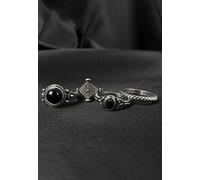 Pamela Mann - Dark Romance Pack Set Of 4 - Ring - grey - L - Metal L