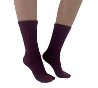 Pamela Mann Extra Wide Ankle Socks Super Soft Eco Friendly Bamboo Blend 1 Pair Size 4 to 7 (UK, Numeric, 4, 7, Regular, Regular, Burgundy)