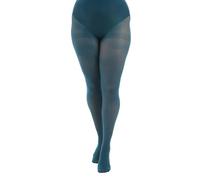 Pamela Mann Ladies 50 Denier Opaque Tights - Soft 3D Yarn Stretch Hosiery with Cotton Gusset - One Size, UK 16-18 & UK 20-24 Plus Size (UK, Numeric, 16, 18, Regular, Regular, Dark teal)