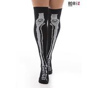Pamela Mann Skeleton Socks Over The Knee Bones Halloween Gothic Hosiery Grunge