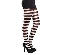 Pamela Mann Women's Flo Blue Striped Opaque 50 Den Tights