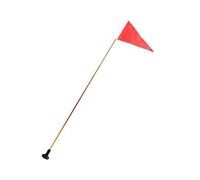 PAMINGONO 1.2m Folding Aluminium Alloy Flag Pole Set with Flag | Lightweight Build with Plastic Parts, Includes Base, Screws and Washers for Boat or Kayak Use