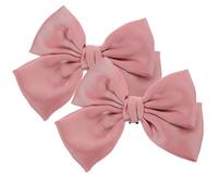 PAMINGONO 1 Pair Pink Bow Shoe Clips Decorative Clip-on Design Fabric Shoe Decoration Charms for Flats and Boots, for Valentine's Day or Engagement Accessories